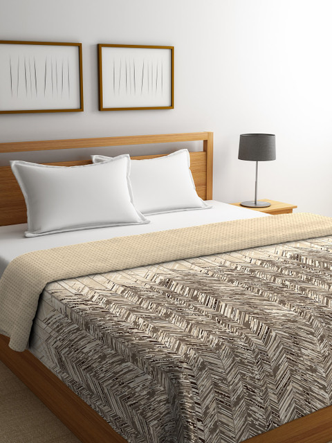 

Portico New York Brown Abstract 120 GSM Double Bed Comforter