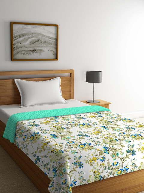 

Portico New York White & Multicoloured Floral AC Room 120 GSM Cadence Single Bed Comforter