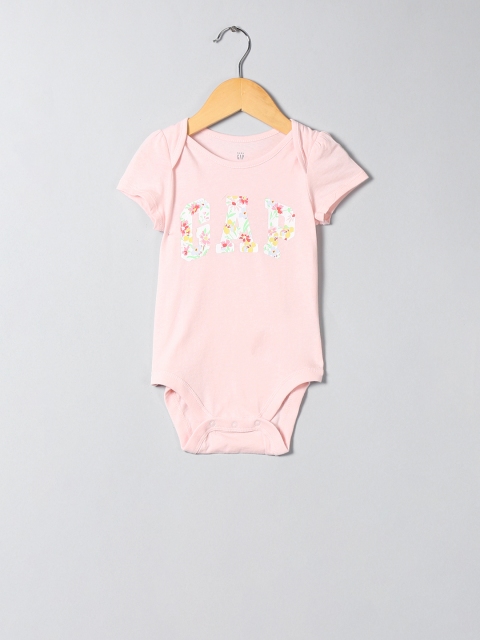 

GAP Girls' Logo Graphic Bodysuit, Pink