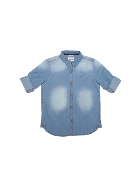 

Allen Solly Junior Boys Blue Regular Fit Faded Casual Shirt