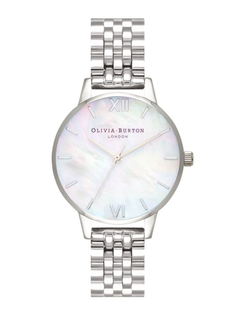 

OLIVIA BURTON LONDON Women White Analogue Watch OB16MOP02W