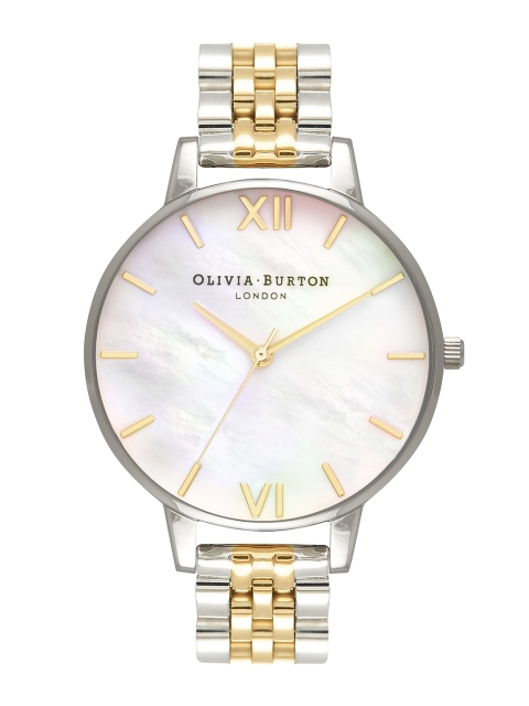 

OLIVIA BURTON LONDON Women Silver-Toned Analogue Watch OB16MOP05W