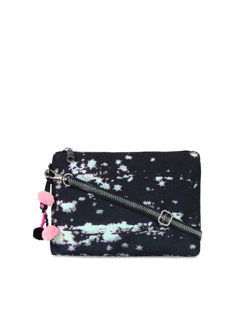 

Anekaant Black Printed Sling Bag