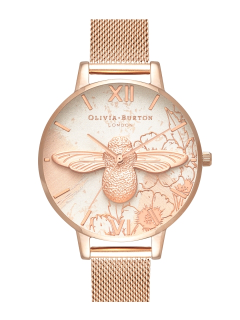 

OLIVIA BURTON LONDON Women Gold-Toned Analogue Watch OB16VM26W