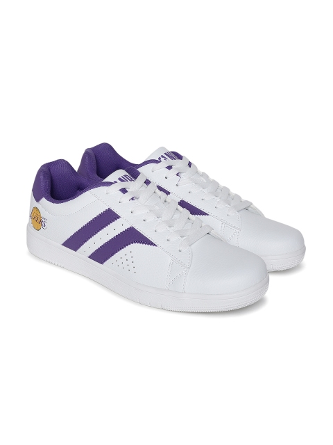 

NBA Men White Los Angeles Lakers Sneakers