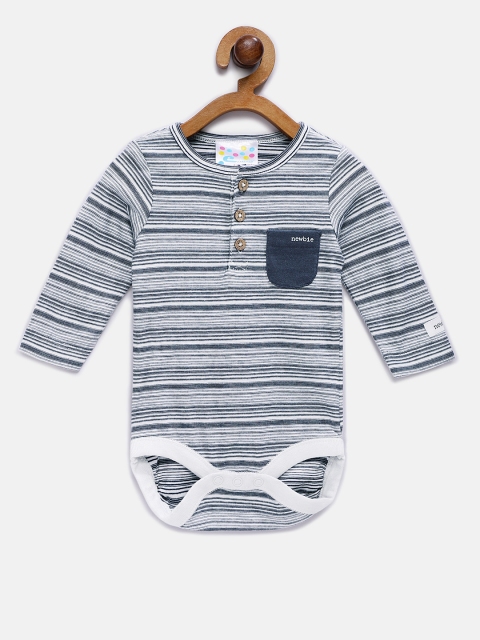 

EIMOIE Kids Grey Striped Romper