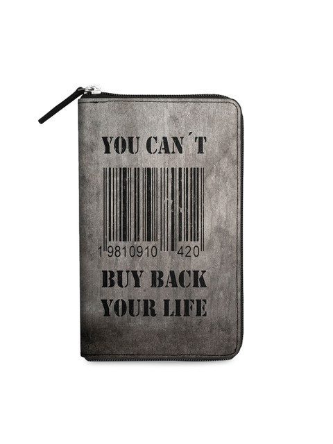 

DailyObjects Women Grey Printed Passport Holder