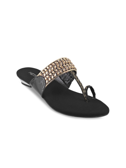 

Metro Women Black Embellished Heels