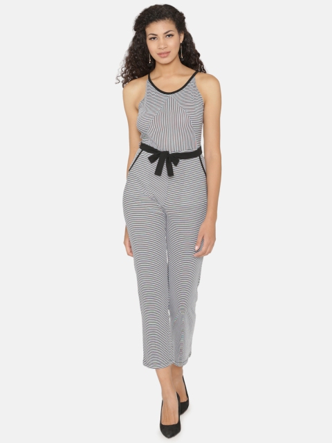 

Yaadleen Women White & Black Solid Basic Jumpsuit