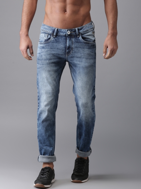 

Flying Machine Men Blue Skinny Fit Low-Rise Clean Look Stretchable Jeans