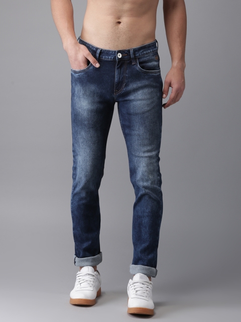 

Flying Machine Men Blue Slim Tapered Micheal Fit Low-Rise Clean Look Stretchable Jeans