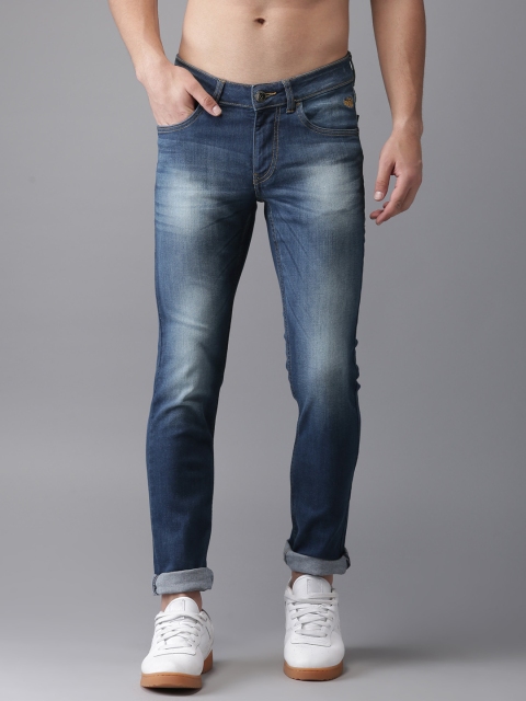 

Flying Machine Men Blue Skinny Jackson Fit Mid-Rise Clean Look Stretchable Jeans