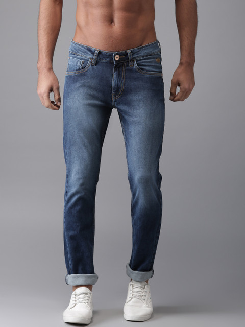 

Flying Machine Men Blue Skinny Fit Low-Rise Clean Look Stretchable Jeans