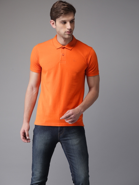 

Flying Machine Men Orange Polo T-shirt