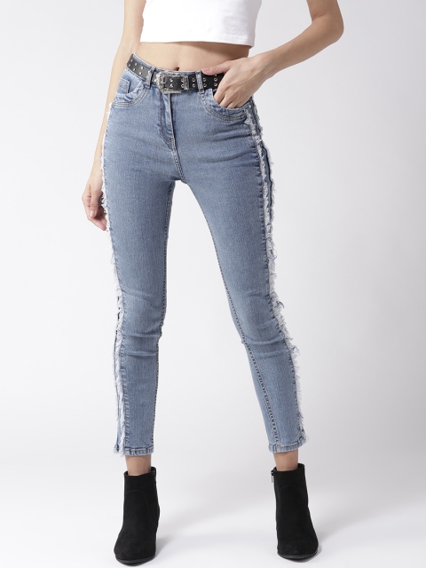 

Madame Women Blue Regular Fit Mid-Rise Clean Look Stretchable Jeans