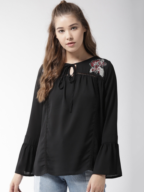 

Madame Women Black Solid Top