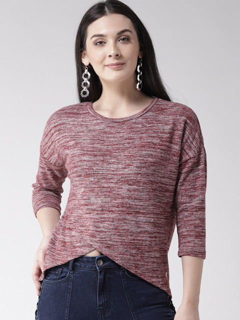 

Madame Women Maroon Solid Top