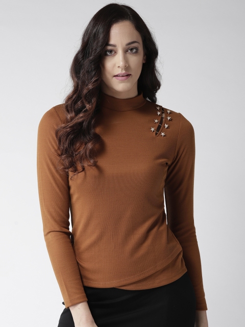 

Madame Women Brown Solid Top
