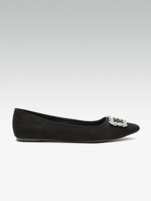 

DOROTHY PERKINS Women Black Solid Ballerinas