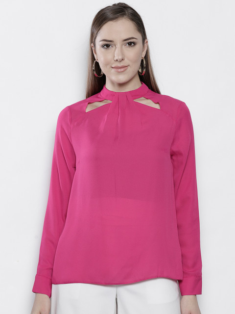 

DOROTHY PERKINS Women Pink Solid Top