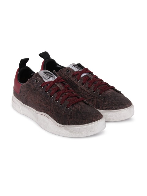 

DIESEL Men Maroon Clever Sneakers