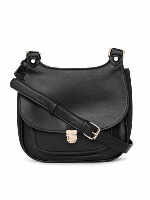 

Accessorize Black Solid Sling Bag