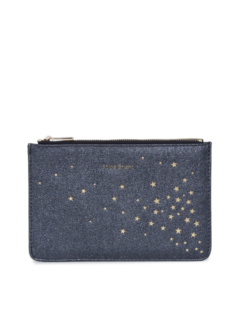 

Accessorize Women Navy Blue Printed Zip Around Wallet