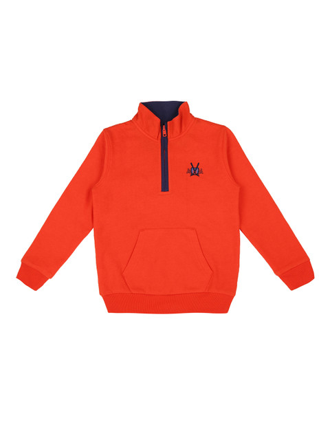 

CHALK by Pantaloons Boys Orange Solid Sweatshirt