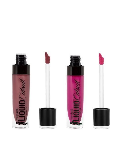 

Wet n Wild Sustainable Set Of 2 Liquid Matte Lipstick, Magenta