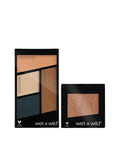 

Wet n Wild Sustainable Makeup Kit Single Eyeshadow E352C & Eyeshadow Quads E343B, Beige