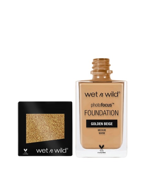 

Wet n Wild Sustainable Beige Eyeshadow and Foundation Makeup Kit