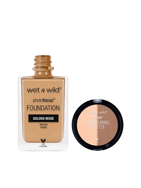

Wet n Wild Sustainable Pink Foundation and Contouring Palette Makeup Kit, Beige