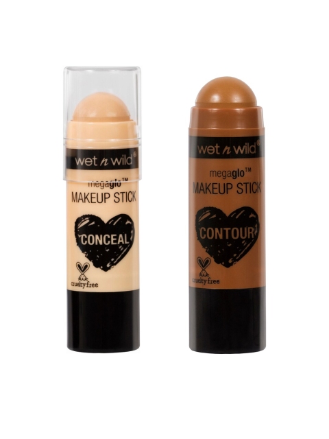 

Wet n Wild Set of Oaks on You 804A & You're A Natural MegaGlo E809 Stick Concealer, Brown