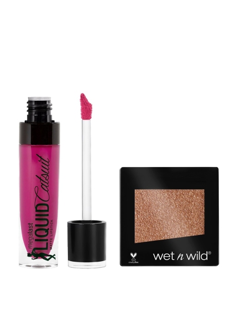 

Wet n Wild Nice To Fuschia E927B Lipstick & Nudecomer E352C Eyeshadow, Magenta
