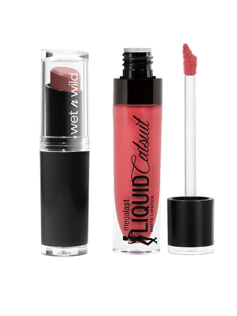 

Wet n Wild Sustainable Set of 2 Lipsticks - E902C/ E922B, Pink
