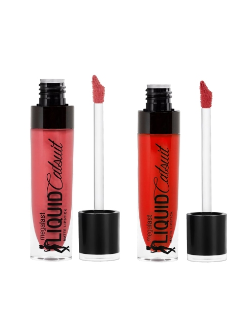 

Wet n Wild Sustainable Coral Corruption Liquid Lipstick E922B & The Game Liquid Lipstick E929B, Pink