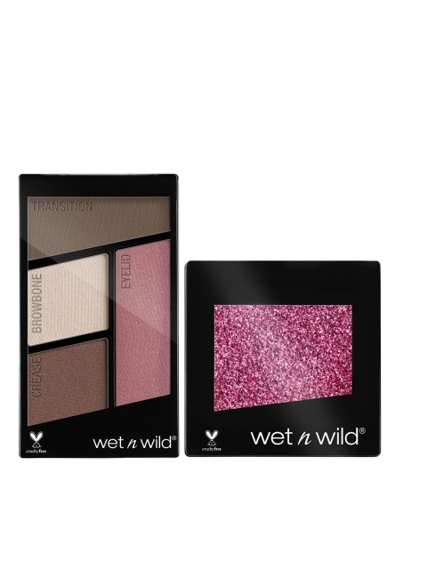 

Wet n Wild Sustainable Glitter Single & Quads Eyeshadow Set, Pink