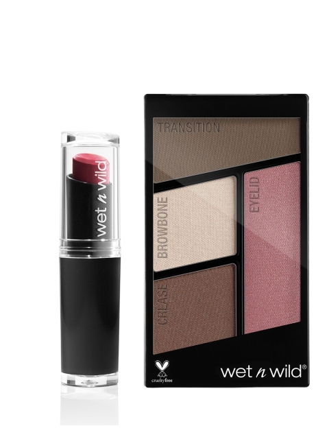 

Wet n Wild Sustainable Set of Lip Color & Eyeshadow, Brown