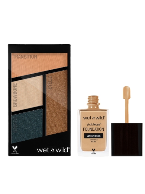 

Wet n Wild Sustainable Set of Eye Shadow Quad & Foundation, Beige