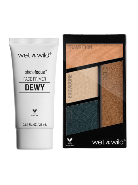 

Wet n Wild Sustainable Set of Eyeshadow & Face Primer, White