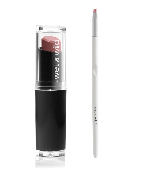 

Wet n Wild Sustainable Women MegaLast Lip Color Bare It All E902C & Angled Liner Brush E781B, Pink