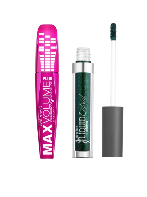 

Wet n Wild Sustainable Waterproof Mascara & Single Eyeshadow Makeup Kit, Black