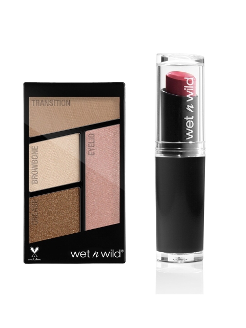

Wet n Wild Sustainable Set Of Eyeshadow & Lipstick, Brown