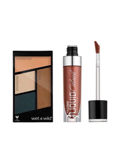 

Wet n Wild Sustainable Set of Eyeshadow & Lipstick, Copper