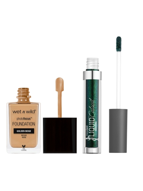 

Wet n Wild Sustainable Set Of Emerald Gaze Eyeshadow & Classic Beige Foundation