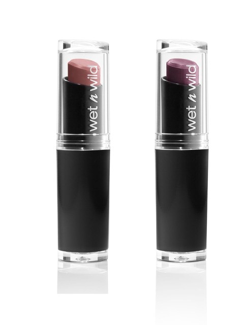 

Wet n Wild Sustainable Set Of MegaLast Lip Color - Bare It All E902C & Cherry Bomb E918D, Maroon