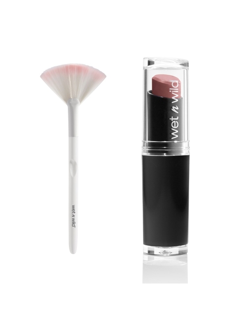 

Wet n Wild Sustainable MegaLast Lip Color - Bare It All E902C 3.3 g & Fan Brush EC791A - White