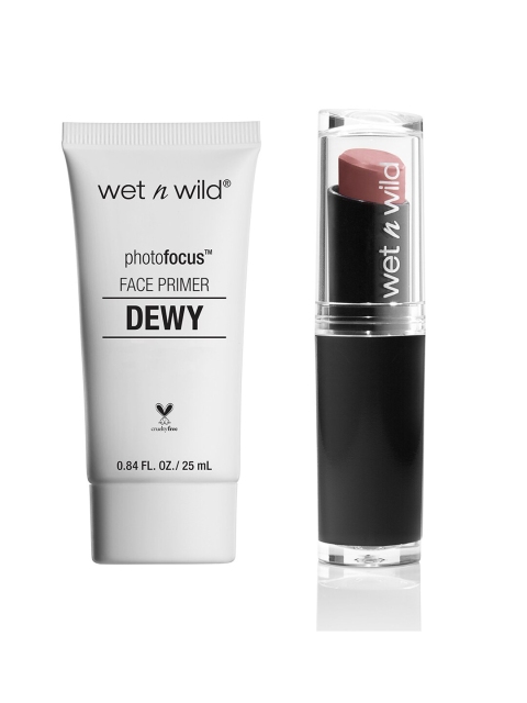 

Wet n Wild Sustainable Set Of Till Prime Do Us Part Face Primer & Bare It All Lip Color, White