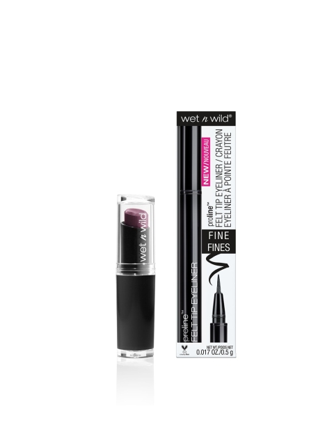 

Wet n Wild Sustainable Set of Felt Tip Eyeliner & Lip Color, Black