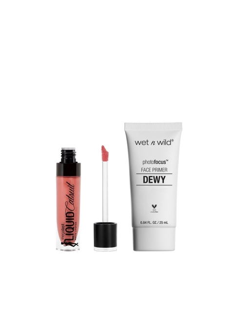 

Wet n Wild Sustainable Set of Lipstick & Primer, Peach